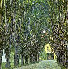 Gustav Klimt Canvas Paintings - Avenue of Schloss Kammer Park